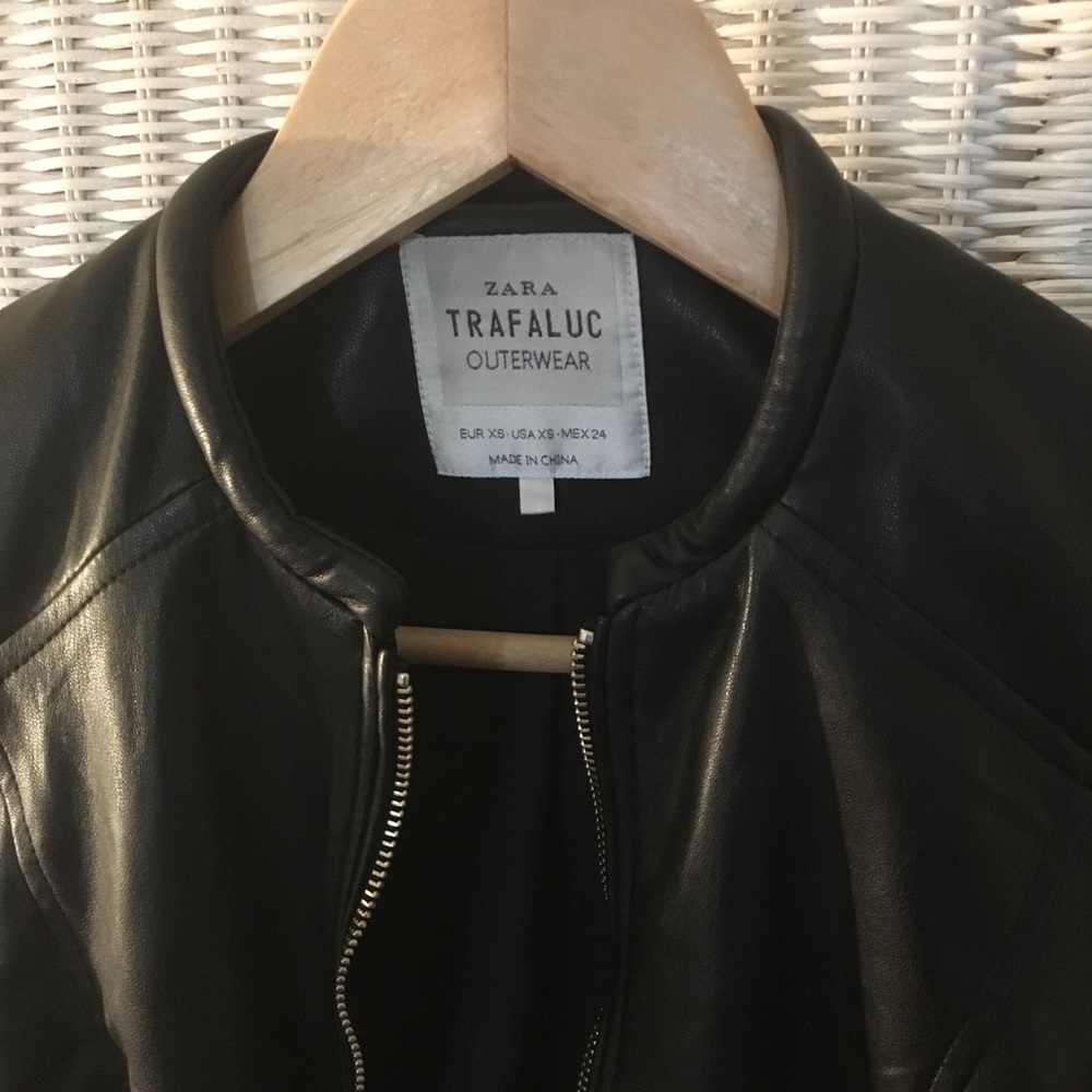 Zara leather jacket
